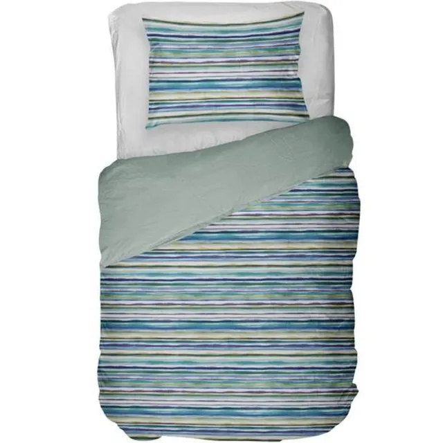 kayori Ona Dekbedovertrek - Eenpersoons - 140x200/220 cm - Blauw