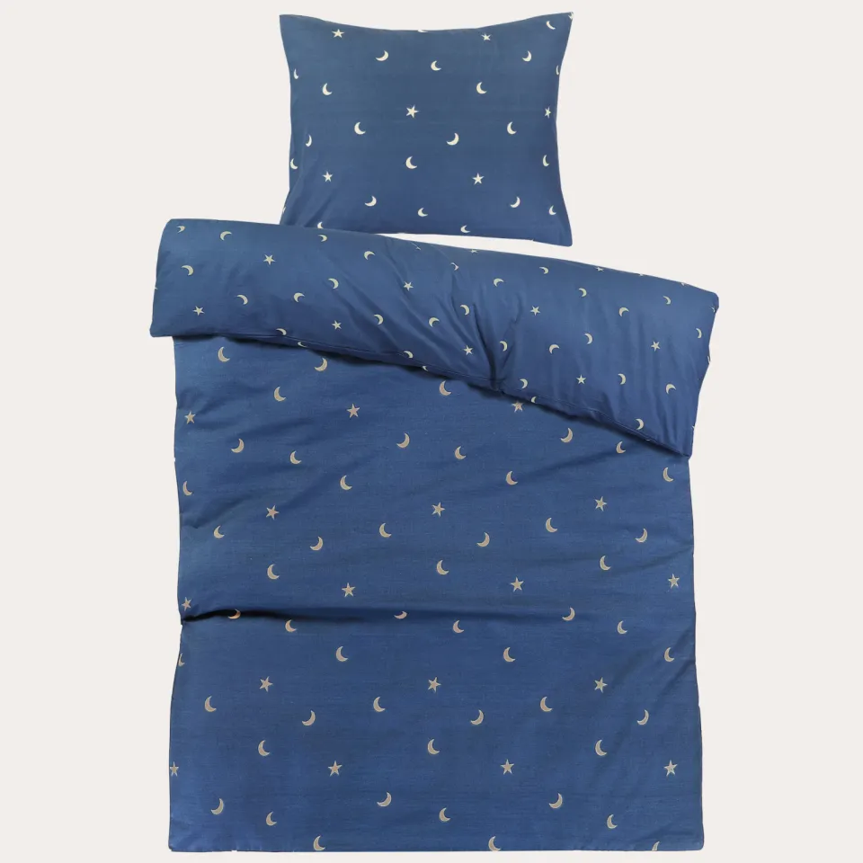 NOUS Kids katoenen dekbedovertrek (120x150 cm) blauw, foto 2