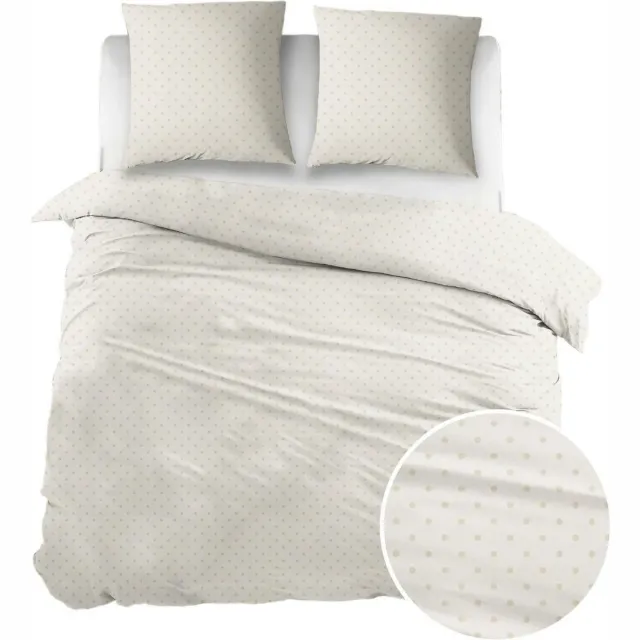 Percalino Dekbedovertrek - Ivory Bollen Perkalkatoen - B 240 x L 220 cm - Vochtabsorberend - 000146-B 240 x L 220 cm
