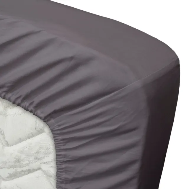 Ten Cate Hoeslaken - Hoeslaken 180 x 200 - Hoeslakens - Katoenen Hoeslaken 180x200 - Geschikt voor boxspring en matras - Hoekhoogte 25cm - Elastiek Rondom - Antraciet
