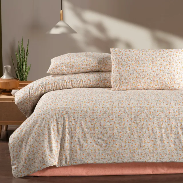 FABRIC BOX Dekbedovertrekset - Lits-Jumeaux - 200x220 + 2 kussenslopen 60x70 - Aurora