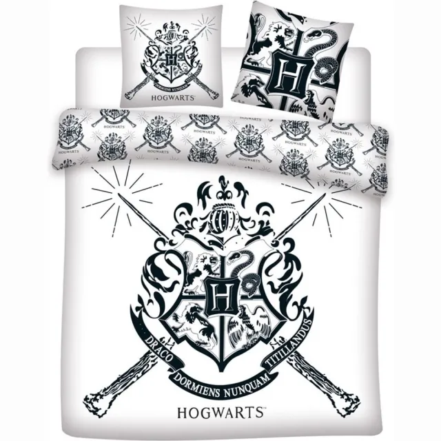 Harry Potter Dekbedovertrek wit - 240 x 220 cm Polyester