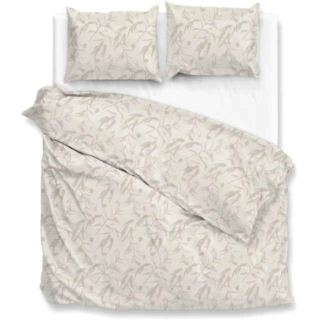 Zohome Dekbedovertrek Fiori-di-Satinado - Abstract Bedlinnen - Off-White - Dekbedhoes van 100% Katoen-Satijn