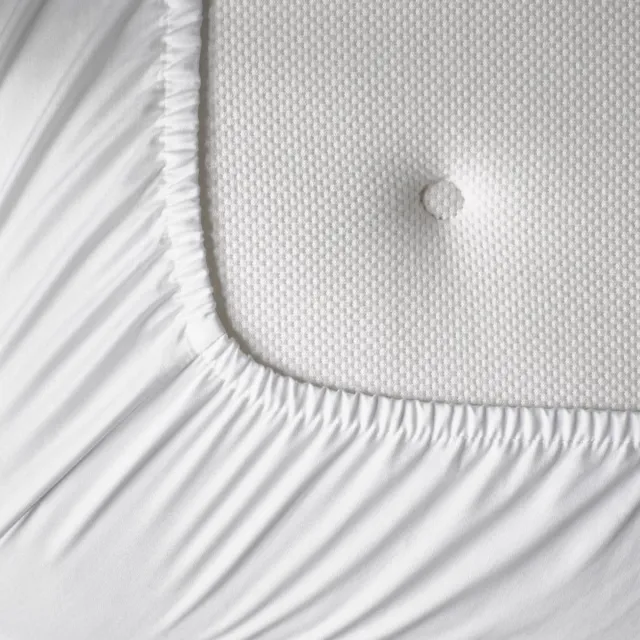 KOALA HUG Hoeslaken 100% Tencel lyocell satijn, sneeuwwit 90x200x30 – Temperatuurregulerend | Ventilerend & Absorberend | Anti-allergie & Hypoallergeen | Frisruikend | Zacht voor huid & haar | 100% Plantaardig | Plasticvrij