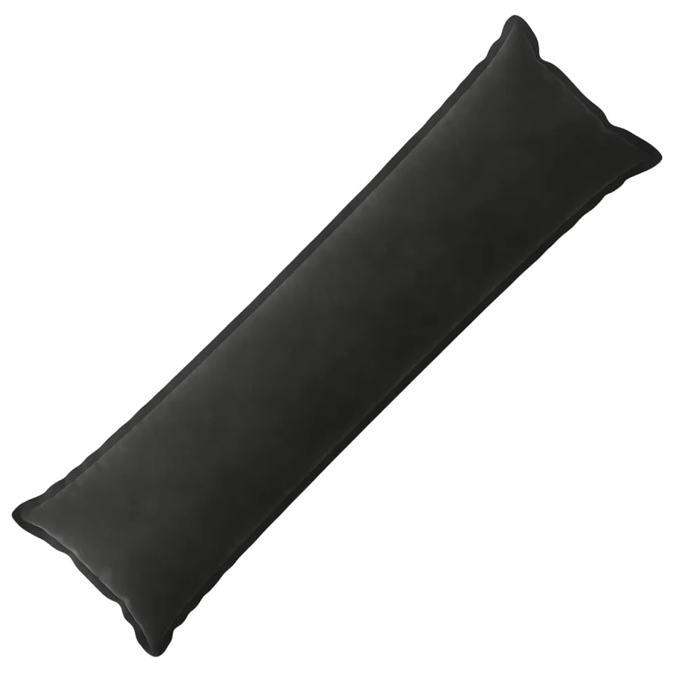 vidaXL Kussensloop HOUTEN Zwart 40 x 145 cm Fluweel, foto 3