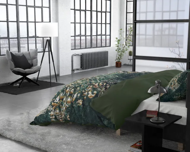 Dreamhouse dekbedovertrek Nairobi Green 140 x 220 cm Multikleur