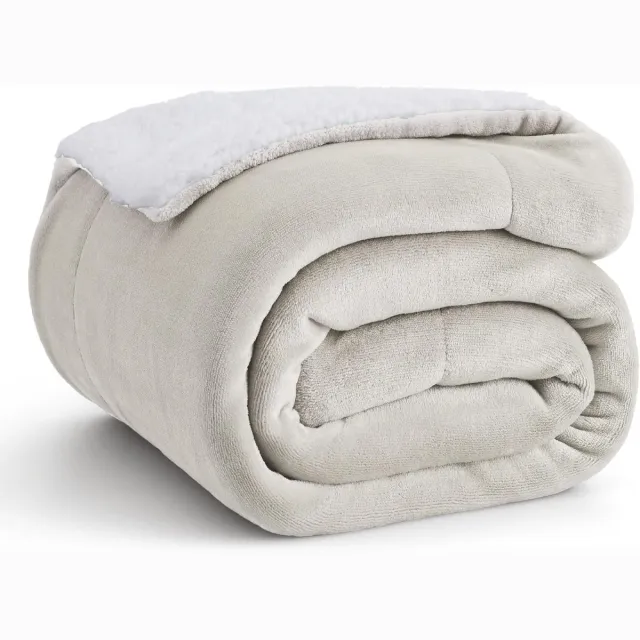 Bedsure Bankdeken XL 150×200 cm – Warme, Dikke & Knuffelige Plaid – Beige