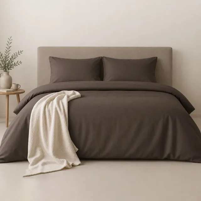 AMSTELINEN Dekbedovertrek 200x220 – Premium Hotelkwaliteit – TENCEL™ Lyocell Sateen – Moonstone Grey – Tweepersoons – Koeler Slapen, Zacht, Ademend & Hypoallergeen | + 2 Kussenslopen