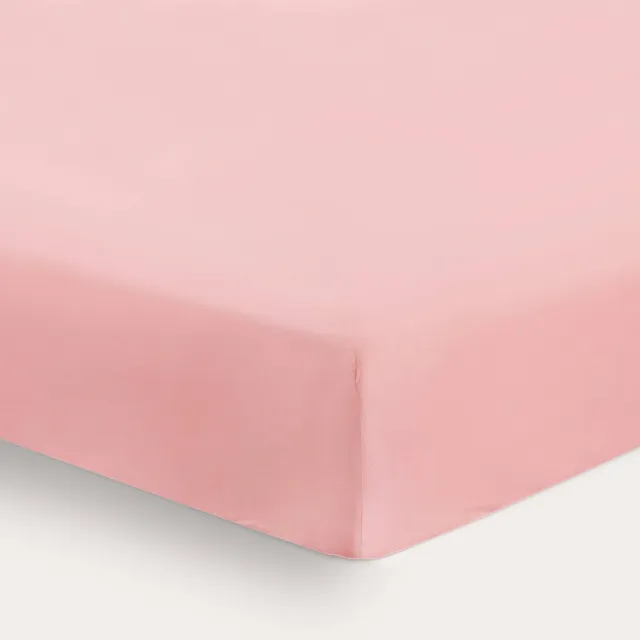 NOUS Kids basis baby hoeslaken ledikant 120 x 60 cm lichtroze