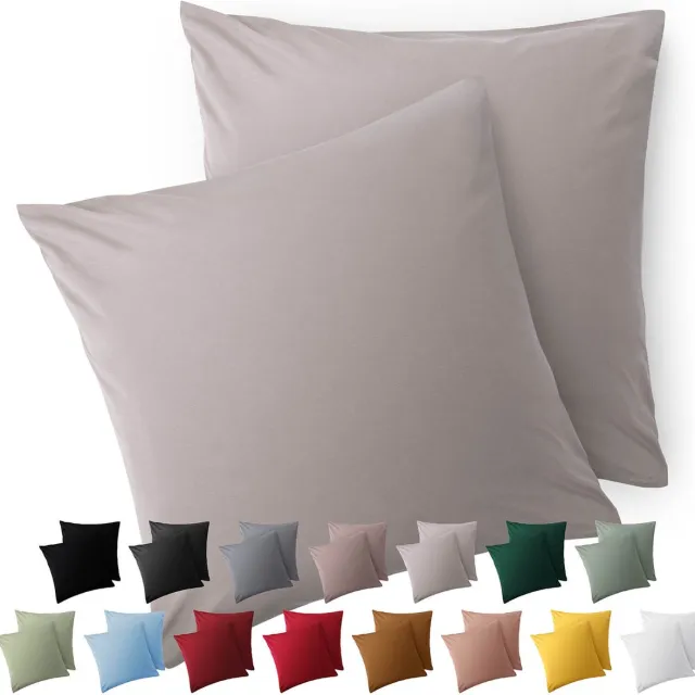 Blumtal Kussensloop Microvezel Kussenhoes 60 x 60 cm - Moonlight Grey - Set van 2
