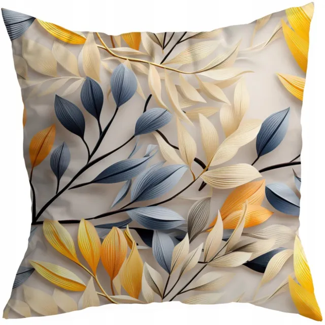 HomeView Decoratieve kussensloop 40x40 cm, zachte stof, rits Decoratief