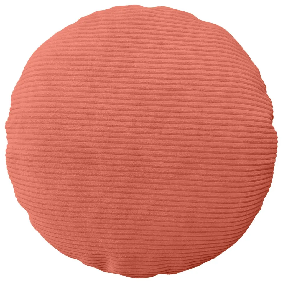 vidaXL Kussensloop 6 st HEERLEN Rood-oranje Dia. 60 cm corduroy