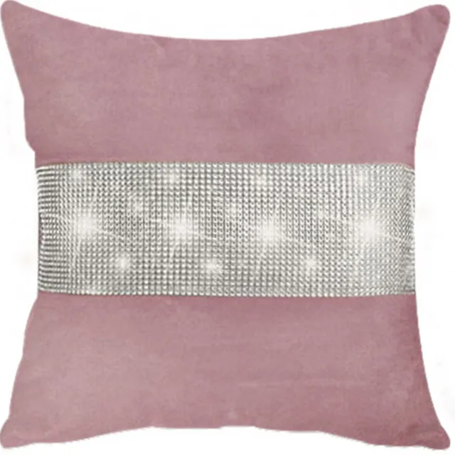 DOMAREX Decoratieve Kussenhoes Velvet 40x40cm met Zirkonia - Feestelijk
