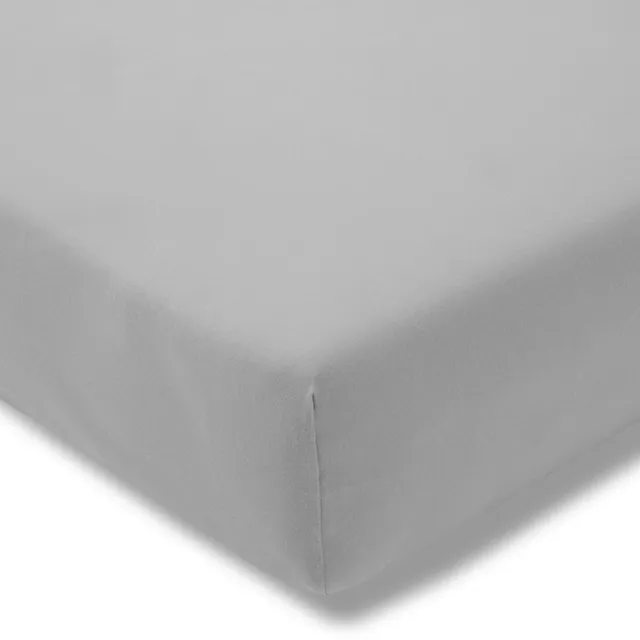 Estella 915 - Jersey-stretch hoeslaken - 150 x 200 cm - Platinzilver