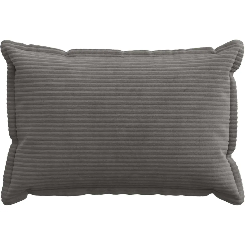 vidaXL Kussensloop 6 st HOUTEN Donkergrijs 50 x 80 cm corduroy