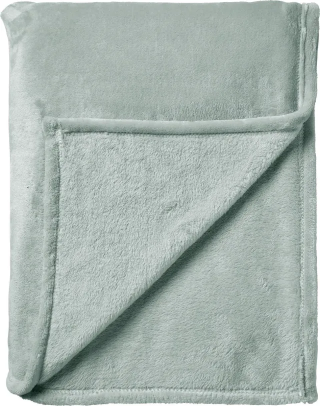 Dutch Decor CHARLIE - plaid 200x220 cm - extra grote fleece deken - effen kleur - Jadeite - groen Lichtgroen