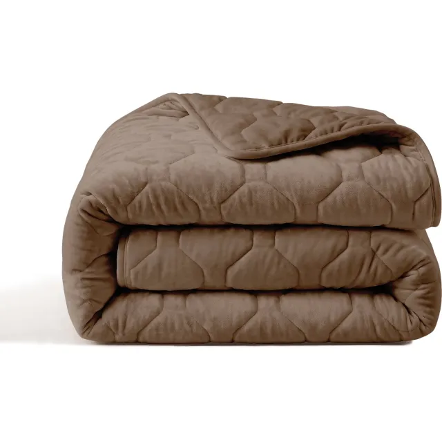 Happybed Dekbed zonder overtrek 200x200 - Puffy - Wasbaar dekbed - Dekbed zonder hoes - Hoesloos Dekbed - Brown