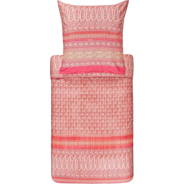 Bassetti Piazza Ducale Mako Satin Dekbedovertrekset Roze 135x200cm
