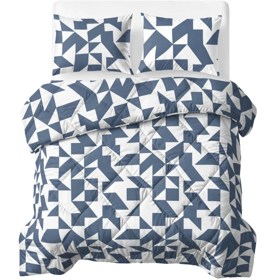 Sleeptime dekbed zonder overtrek met kussensloop Lazy blauw, foto 3