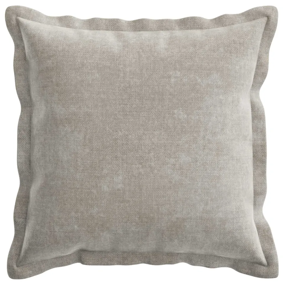 vidaXL Kussensloop 2 st HOUTEN Lichtgrijs 50 x 50 cm Chenille Stof, foto 2