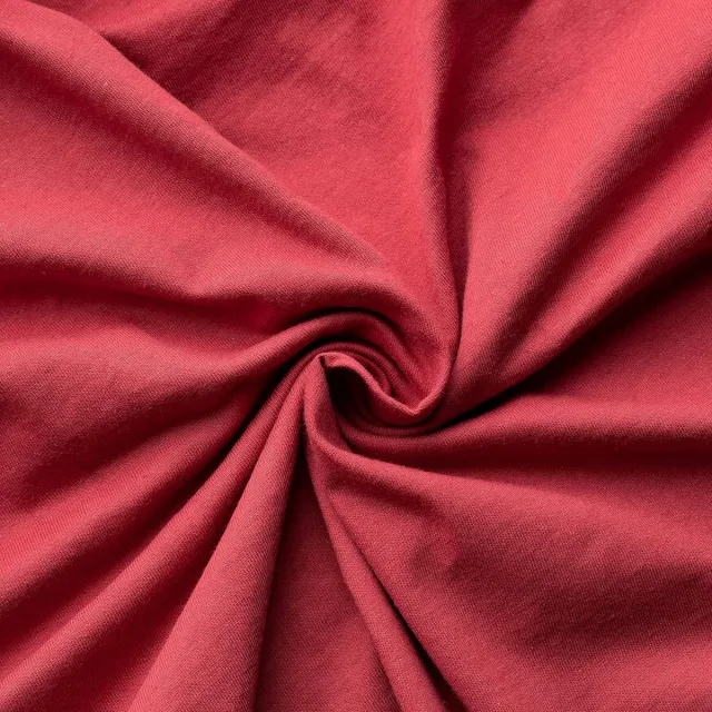 velvethome Hoeslaken | 100% gekamd katoen | 165gsm | bedlaken tot 25 cm matrashoogte | jersey | premium kwaliteit | mooie kleuren | robijn | 30