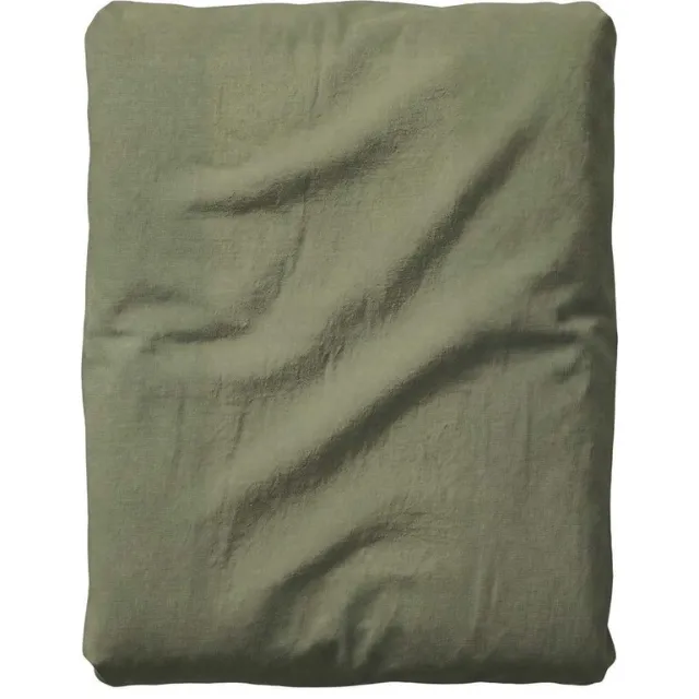 Essenza Fine Organic Jersey Hoeslaken Mosgroen - 180-200 x 200-220 cm