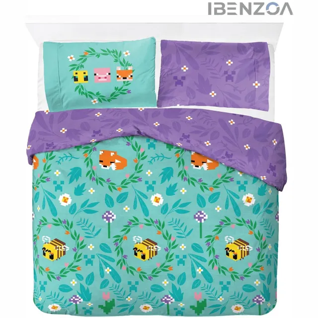 Ibenzoa Dekbedovertrekset - Gebloemd - 200x200 cm - Katoen
