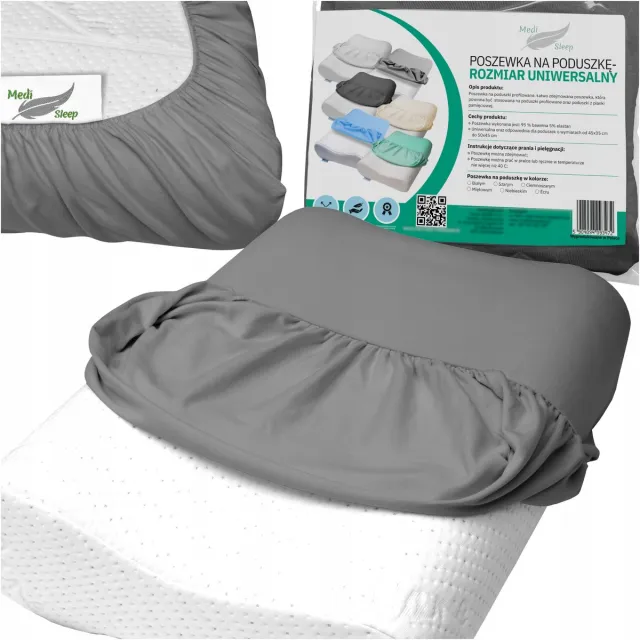 Sleep Med Medi Sleep - Orthopedisch Kussenhoes - Memory - Universeel - Donkergrijs