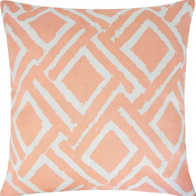 DOMAREX Katoenen Sierkussenhoes 45x45cm - Geometrisch Roze
