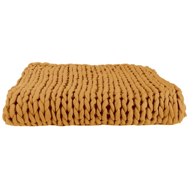 The home deco factory Chunky plaid geel
