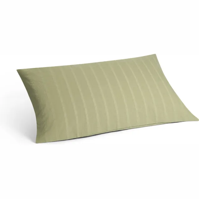 Yumeko kussensloop seersucker katoen willow groen 40x80 - Biologisch & ecologisch - 1 stuk