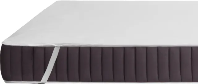 ARBASCASS Waterdichte Matrasbeschermer 160x200 cm - Katoenen Oppervlak - Ademend - Antibacteriëel - Wit