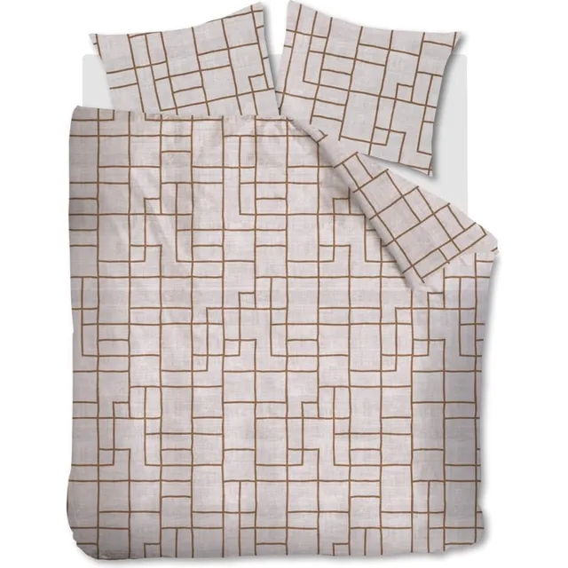 vtwonen Pojagi dekbedovertrek - Tweepersoons - 200x200/220 - Steenrood