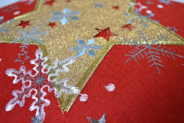 Jedeka Kerst Kussenhoes 40x40 cm - Feestelijk Design Rood