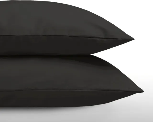 Zelesta Everyday Uni Kussenslopen Black - Kussenslopen 60 x 70 set van 2 Zwart