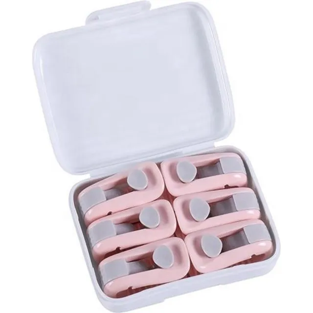 Scoby Dekbedclips - Dekbedklemmen - Lakenspanners - Beddengoed Accessoire - Quilt Clips - 6 stuks - Roze