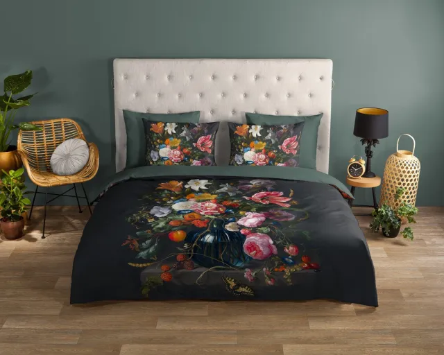 Good Morning dekbedovertrek bloemen - Multi - 100% Katoen renforce