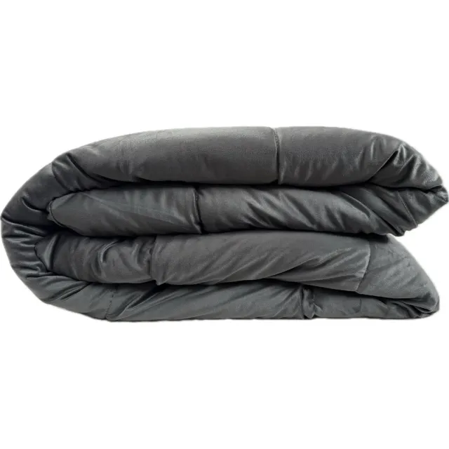 prestige bedding 2 in 1 Velvet Dekbed zonder Overtrek - Dekbed Inclusief slopen - 200x200 - Grijs