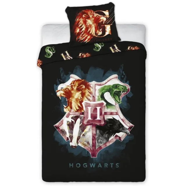 Harry Potter Dekbedovertrek - 140 x 200 cm - 70 x 90 cm Multicolor