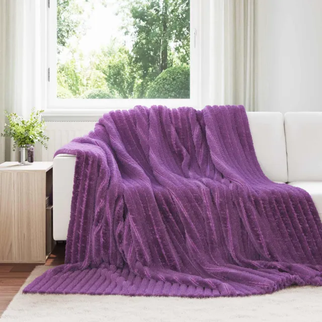 vidaXL Kleden 6 st Paars 270 x 240 cm 9,15 kg Fleece, foto 2