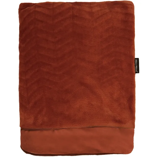 Melli Mello Heartbreaker - Plaid - Fleecedeken - Crocoprint - Luxe - Zacht - Terra