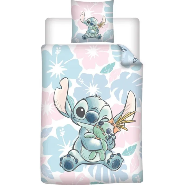 Lilo & Stitch Disney Lilo & Stitch Dekbedovertrek Scrump - 140 x 200 + 65 x 65 cm - Polykatoen Meerkleurig