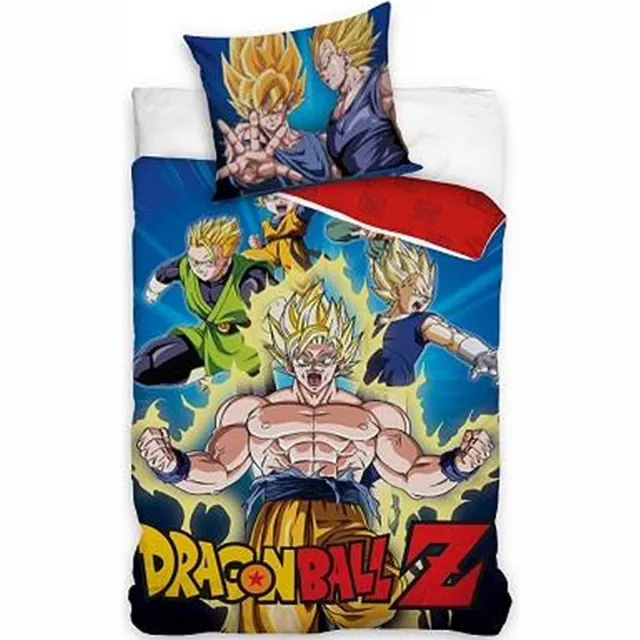 Dragon Ball Z Dekbedovertrek Sayens - 140 x 200 cm - Katoen - 60 x 70 cm Roze