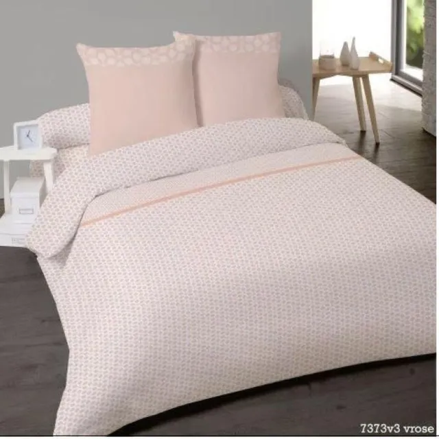 Better Nights Katoenen dekbedovertrek Albi Rose 240x220 met 2 kussenslopen 65x65 roze