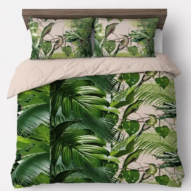Zavelo Dekbed zonder Overtrek Jungle Jumina -2-persoons (200x200 cm) Groen