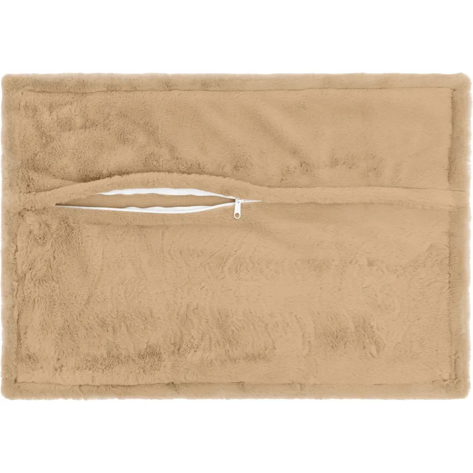 vidaXL Kussensloop 2 st HOUTEN Crèmekleurig 50 x 70 cm, foto 4