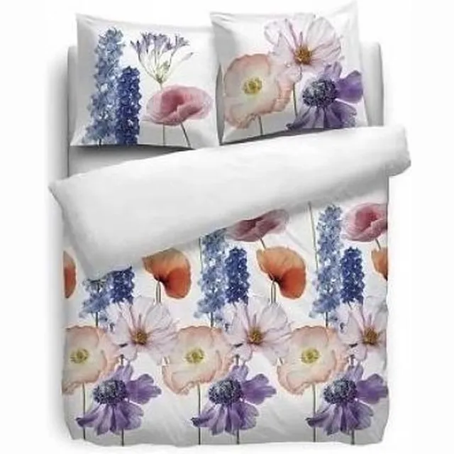 Heckett & Lane HNL Pure Cotton Flower Field - Multi - 1 kussensloop