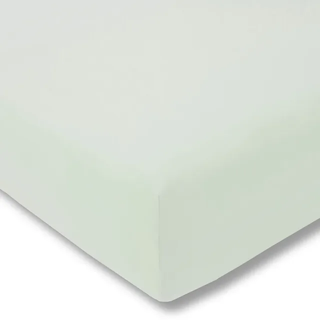Estella 080 Serie - Hoeslaken van gedraaide jersey - 150 x 200 cm - Jade - Voor matrassen tot 40 cm Groen