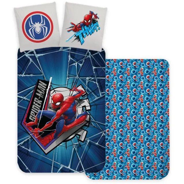 Spider-Man Spiderman peuterdekbedovertrek Action 100 x 135 cm 40 x 60 cm Blauw