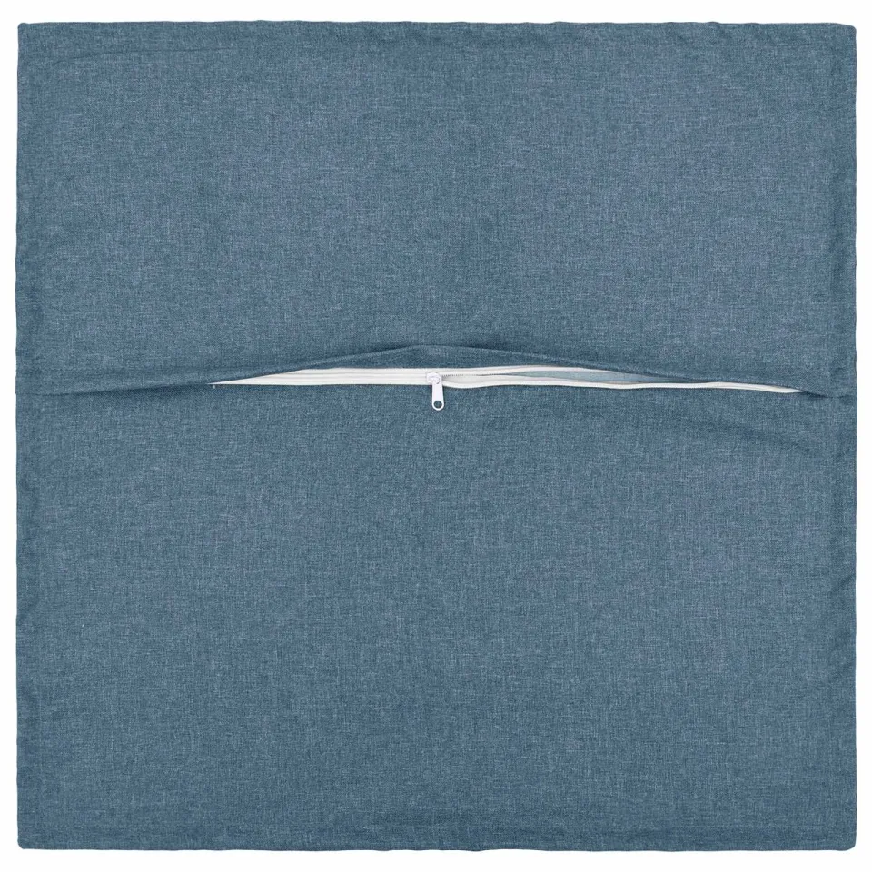 vidaXL Kussensloop 6 st HOUTEN Jeans Blauw 40 x 40 cm Faux Linnen, foto 4
